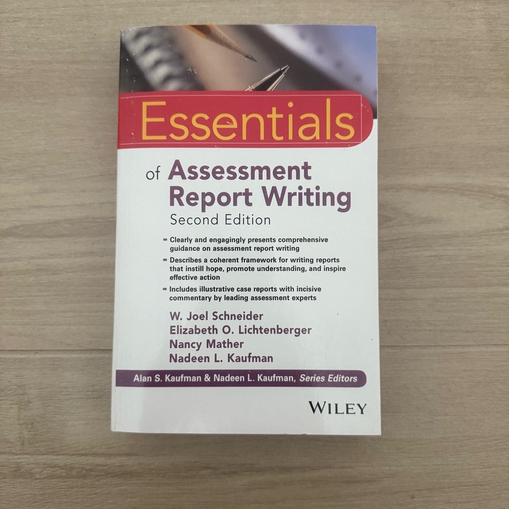 Essentials of Assessment Report Writing (Essentials of Psychological Assessment)